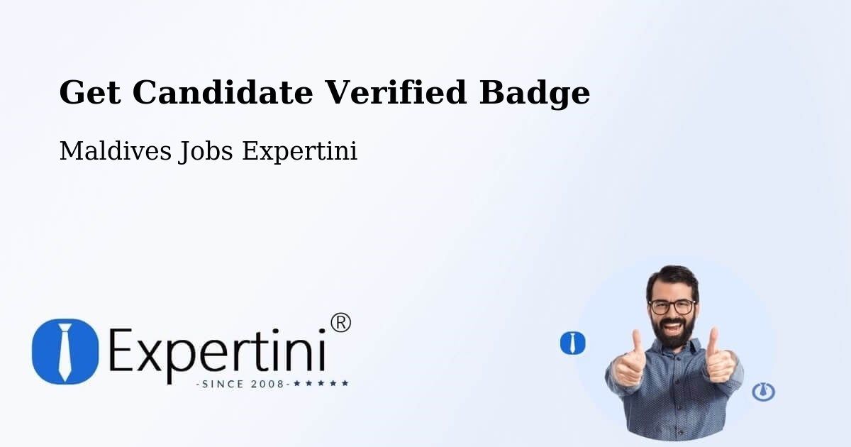 Get Candidate Verified Badge - Maldives Jobs Expertini