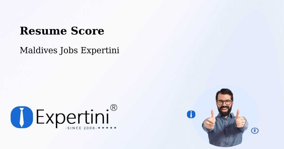 Resume Score & Job Description Match Tool – Maldives - Maldives Jobs Expertini